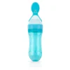 Alimentador De Silicona Con 2 Cuchara Azul