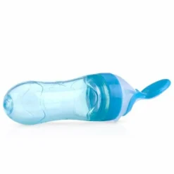Alimentador De Silicona Con 2 Cuchara Azul
