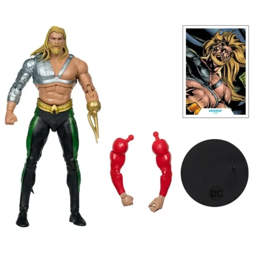 Aquaman Fig. 7" Mcfarlane  Dc Construye Hombre Plástico