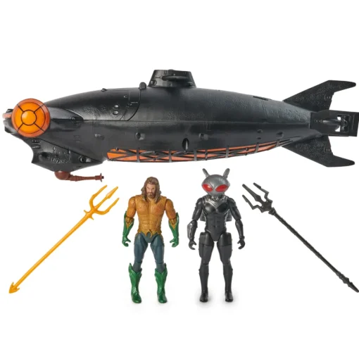 Aquaman Vehículo C/Aquaman Y Black Manta 4