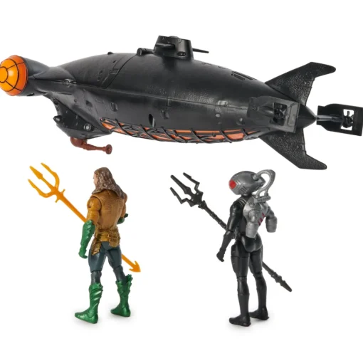 Aquaman Vehículo C/Aquaman Y Black Manta 4