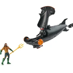 Aquaman Vehículo C/Aquaman Y Black Manta 4