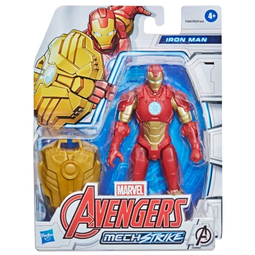 Avengers Mech Strike Figura Iron Man Con Accesorio
