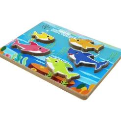 Baby Shark Rompecabezas De Madera Con Sonidos