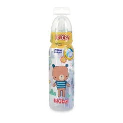Biberon Redonda Transparente Oso Con Tetina De Silicona 240Ml