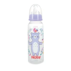 Biberon Redonda Transparente Osa Con Tetina De Silicona 240Ml