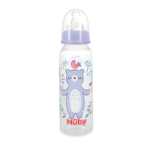 Biberon Redonda Transparente Osa Con Tetina De Silicona 240Ml