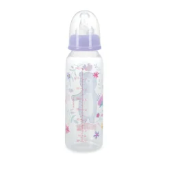 Biberon Redonda Transparente Osa Con Tetina De Silicona 240Ml