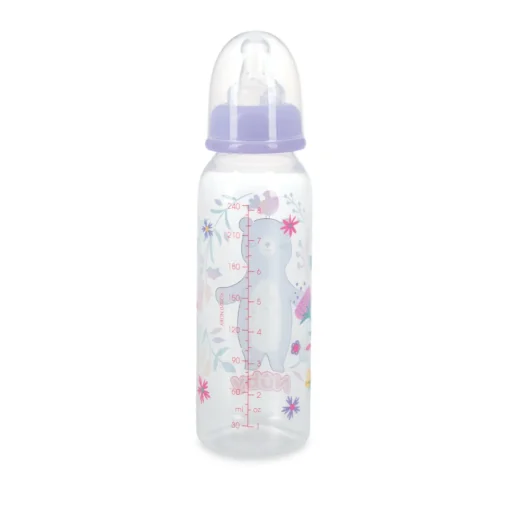Biberon Redonda Transparente Osa Con Tetina De Silicona 240Ml