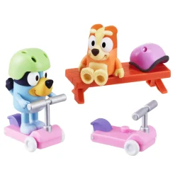 Bluey Vehículo Con Figura Bluey Y Bingo Scooter Fun