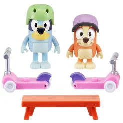 Bluey Vehículo Con Figura Bluey Y Bingo Scooter Fun