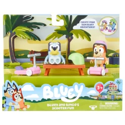 Bluey Vehículo Con Figura Bluey Y Bingo Scooter Fun