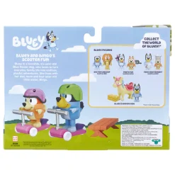 Bluey Vehículo Con Figura Bluey Y Bingo Scooter Fun