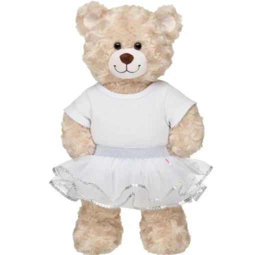 Build-A-Bear Ropa Tutu Plateado