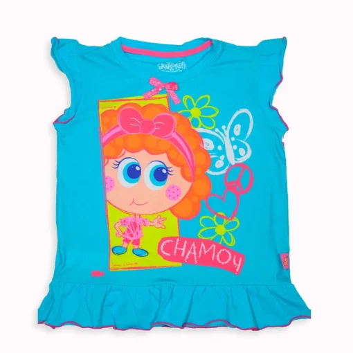 Camiseta Manga Corta Básica Chamoy Nina Distroller Moda1 T8