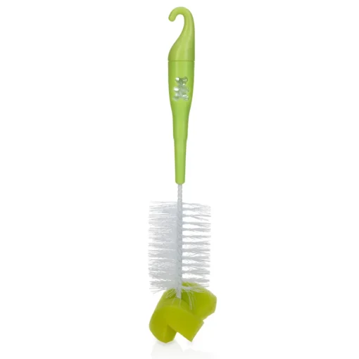 Cepillo Para Biberones Y Tetinas Con Punta De Esponja Verde