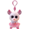 Clip Peluche Nina Mouse Ballerina White