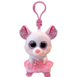 Clip Peluche Nina Mouse Ballerina White