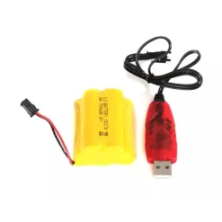 Crazon Carro Control Remoto/Esc 1:16/Llantas Grandes/2.4Ghz/Amarillo