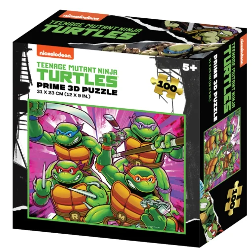 3D Rompecabezas Tortugas Ninja Clásicas W1 X 100Pc