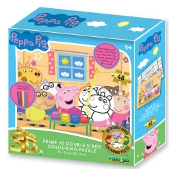 3D Rompecabezas Y Coloreable Peppa Pig Amigos W1 X 48Pc
