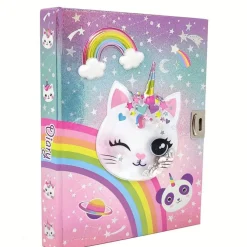 Diario Con Candado Y Llaves Caticorn