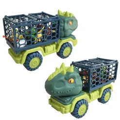 Dino State: Camión De Dinosaurios X6 Figuras Con Accesorios