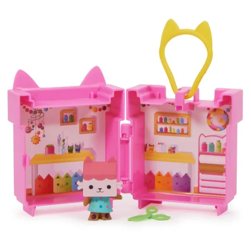 Gabby'S Dollhouse Mini Set De Juego C/Clip Baby Box Cat