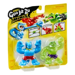 Goo Jit Zu Héroes Mini X 2 Tyro Vs Goo Power Rock Jaw
