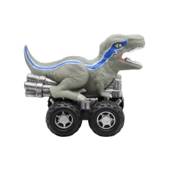 Jurassic Zoom Riders Dino Vehículo. X3 - Blue/Mosasaurus/Carnotaurus