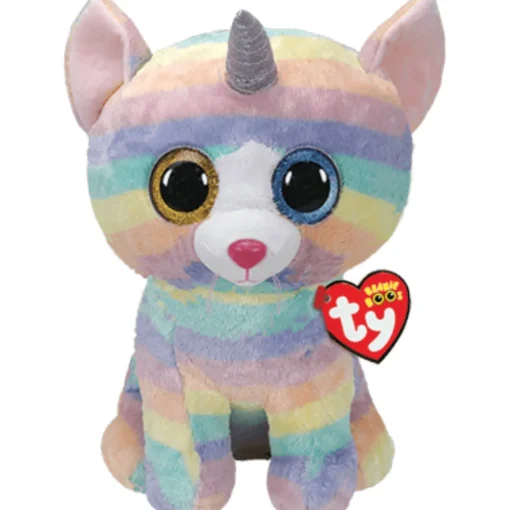 Large Peluche Heather Cat With Horn