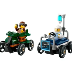 LEGO® City: Pack De Coches De Carreras: Avión Vs. Cama De Hospital