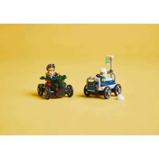 LEGO® City: Pack De Coches De Carreras: Avión Vs. Cama De Hospital