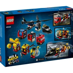 LEGO® City: Remix: Helicóptero, Camión De Bomberos Y Submarino