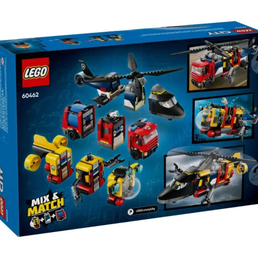 LEGO® City: Remix: Helicóptero, Camión De Bomberos Y Submarino