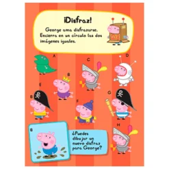 Libro Didáctico Para Colorear Con Stickers Juega Con Peppa Pig En Casa