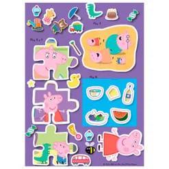 Libro Didáctico Para Colorear Con Stickers Juega Con Peppa Pig En Casa