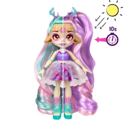 Magic Mixies Pixlings S2 Muñeca Verde Pelo Galaxy X 1