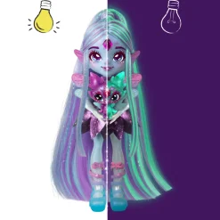Magic Mixies Pixlings S2 Muñeca Azul Pelo Galaxy X 1
