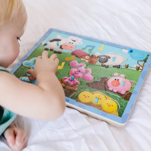 Melissa & Doug Blues Clues Rompecabezas Granja Musical