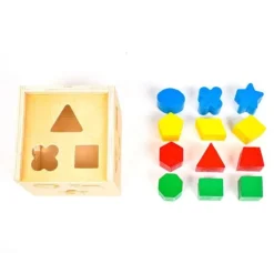 Melissa & Doug Cubo Madera Clasificación Formas