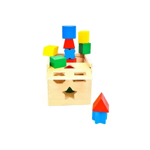 Melissa & Doug Cubo Madera Clasificación Formas