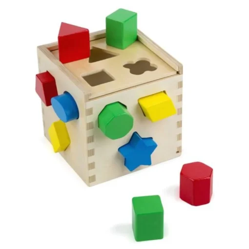 Melissa & Doug Cubo Madera Clasificación Formas