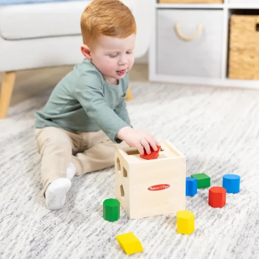 Melissa & Doug Cubo Madera Clasificación Formas