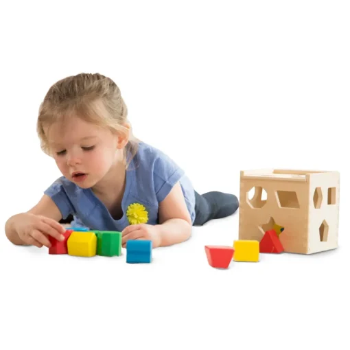 Melissa & Doug Cubo Madera Clasificación Formas