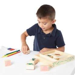 Melissa & Doug Juego De Sellos Dinosaurio