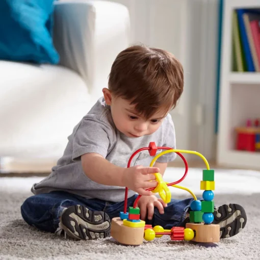 Melissa & Doug Primer Laberinto Madera Con Cuentas