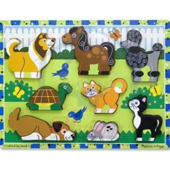 Melissa & Doug Rompecabezas Mascotas Chunky 8 Pzs.