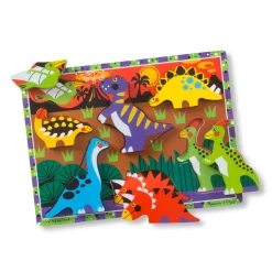 Melissa & Doug Rompecabezas Dino Chunky 7 Pzs.