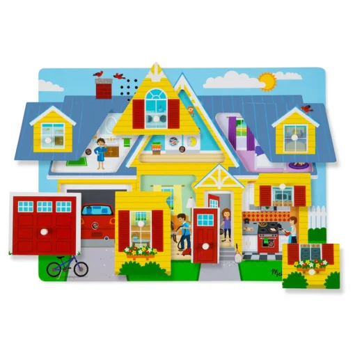 Melissa & Doug Rompecabezas Sonidoalrededor De La Casa